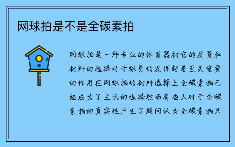 网球拍是不是全碳素拍