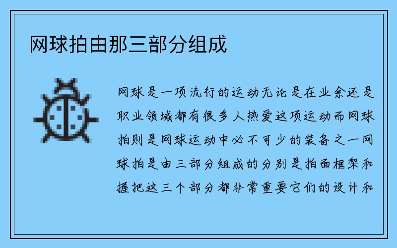 网球拍由那三部分组成